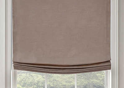 Relaxed Roman custom window covering