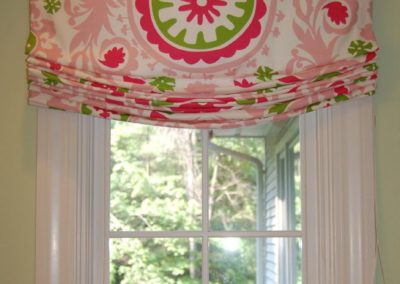 Relaxed Roman custom window covering