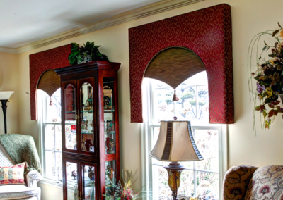 Lambrequin custom window covering